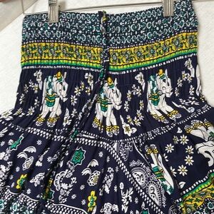 Navy Blue Elephant Harem Pants Size Small